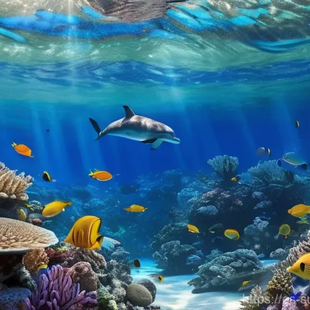 해양 생태계 회복의 필요성 - **Prompt 1: A Vibrant Underwater Ecosystem**
    "An incredibly vibrant and healthy coral reef teemi...