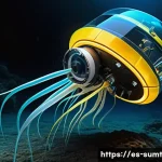 Home 20 해양 생태계 보호를 위한 국제적 노력 - **Prompt 1: Deep-Sea Exploration by Advanced ROV**
"A highly advanced, sleek robotic underwater ...